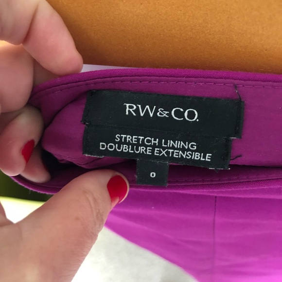 RW&CO fuchsia skirt, size 0. - Picture 2 of 3